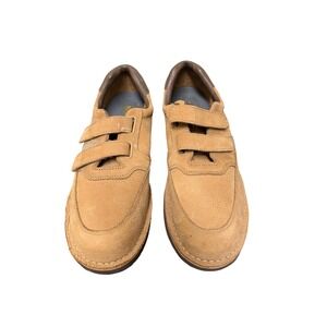 Walkabout Mens Tan Leather Hook and Loop Shoes Size 14A Footonic II Comfort
